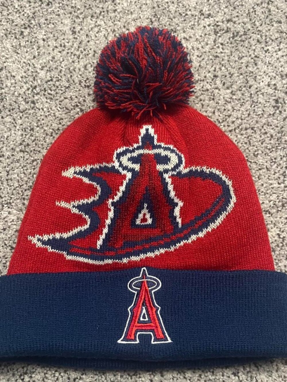 Los Angeles Angels knit beanie with pom-pom